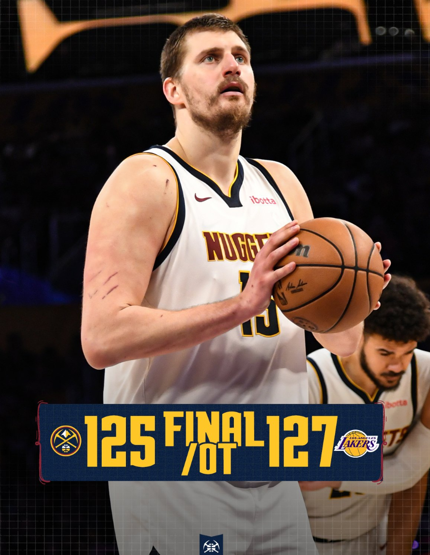 开云体育-末节+加时5中1还被艾顿大帽！约基奇191次三双吞耻辱 板凳席发怒